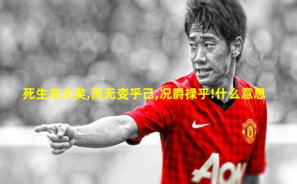 死生亦大矣,而无变乎己,况爵禄乎!什么意思